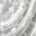 Ткань для штор Лен с вышивкой