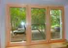 Деревянное трёхстворчатое окно 1400*2100 лиственница