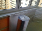 Утепление балкона пенофолом фольгированным 3 мм