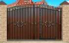 Ворота МПА арочные со встроенной калиткой