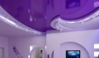 Натяжной потолок фиолетовый