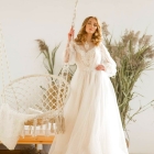 Изумительное свадебное платье в стиле бохо