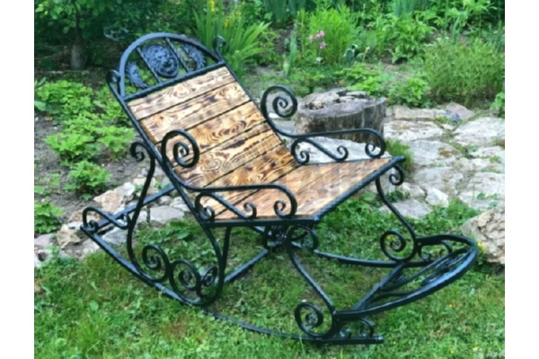 Кованые кресла качалки